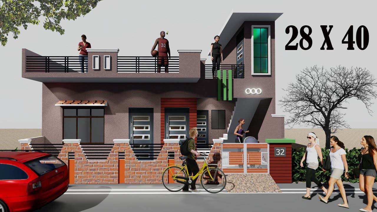 28 by 40 feet house plans ## 28 by 40 car parking ghar ka naksha ## 28 by 40 ka house plan