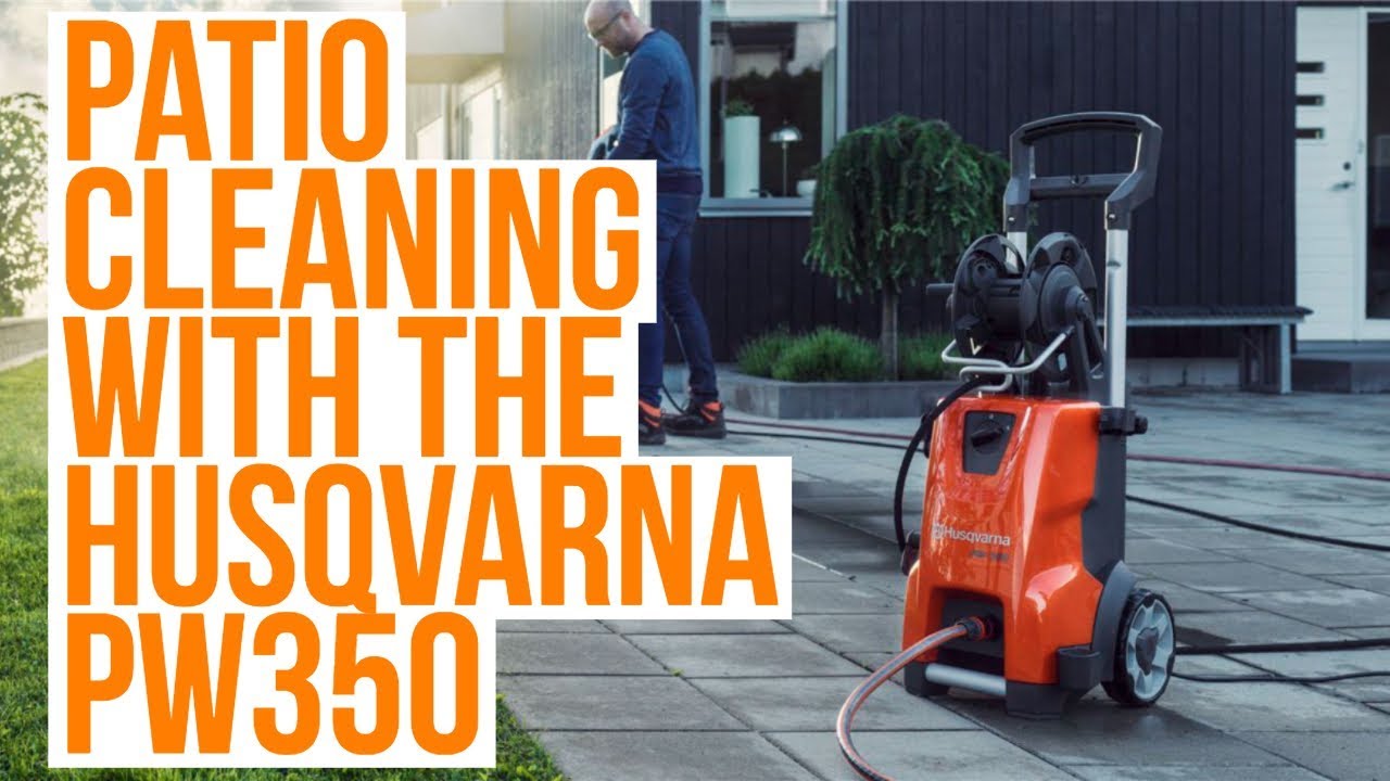 Spring Cleaning the Patio with the Husqvarna PW350 Pressure Washer & SC400 Surface Cleaner