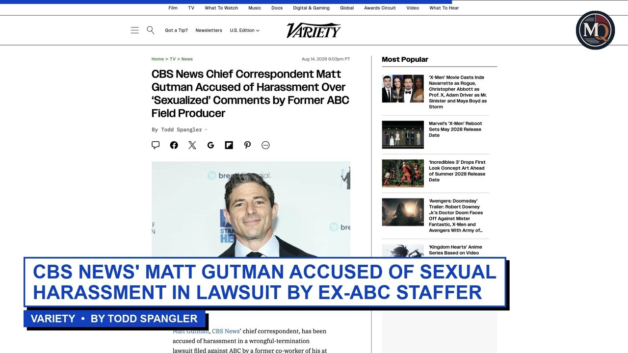 Matt Gutman Named in Former ABC Producer&rsquo;s Harassment Lawsuit