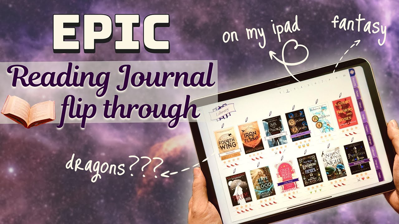 Digital Reading Journal Flip Through | Fantasy Vibes 🐉🏰⚔️✨