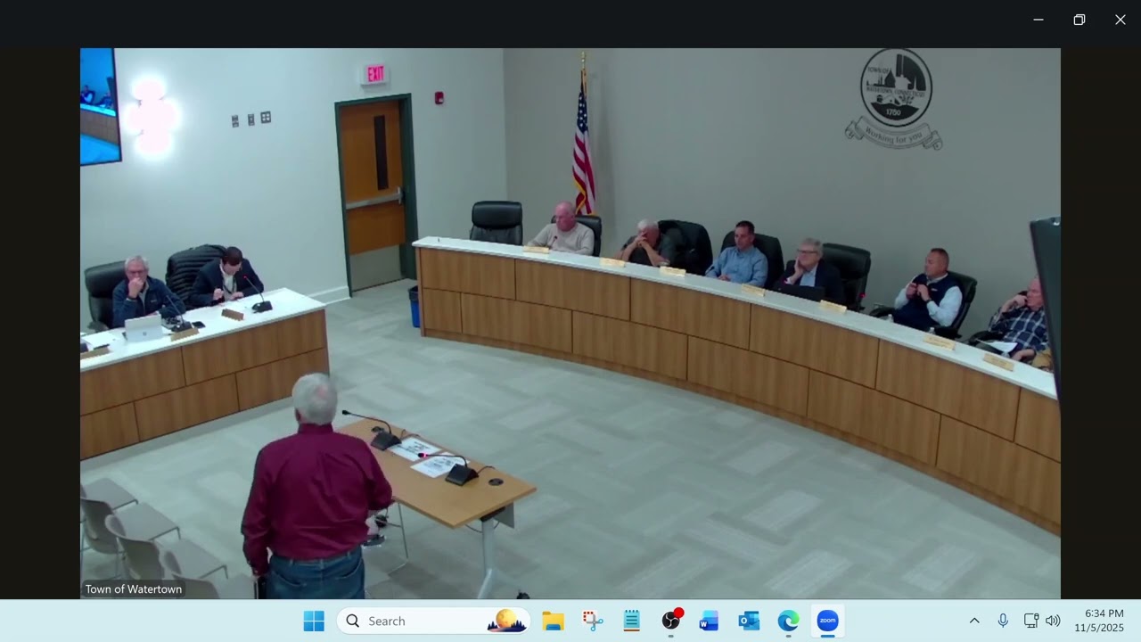 11/05/2025 Watertown, CT Planning & Zoning Commission Meeting