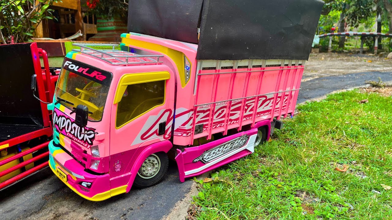 RC Truck Isuzu Giga IMP0ST0R Perdana Pakai Terpal 🔥 Sopir Miniatur truk RC part 2