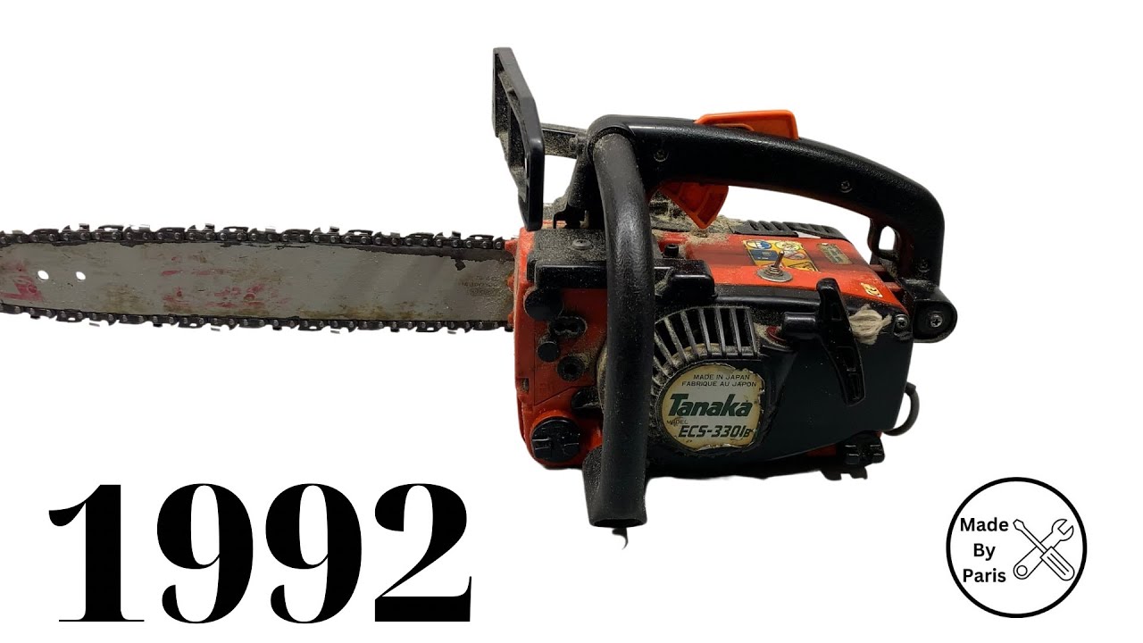 Tanaka Chainsaw 1992 full restoration Model ECS-3301B made in Japan