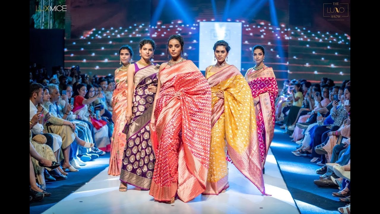Handloom Banarasi Sarees by Sacred Weaves at Luxo Show