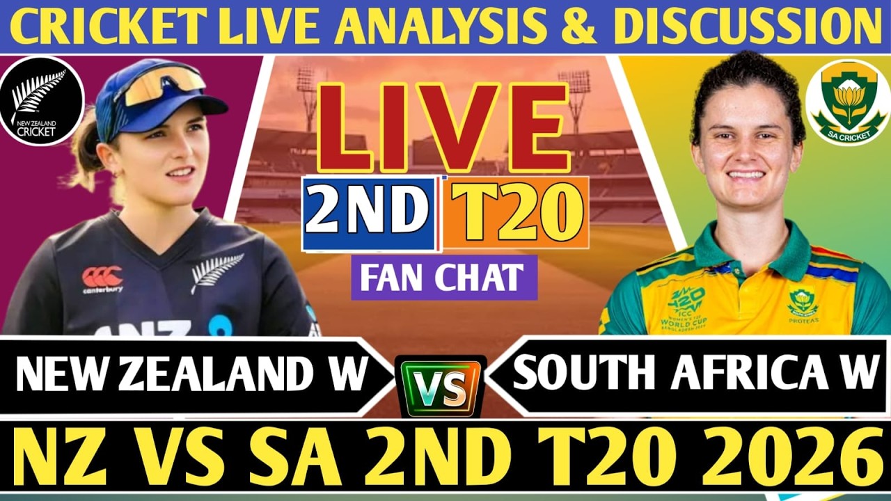 South Africa Women vs New Zealand Women Women 2nd T20! Live Analysis Score & Discussion! SAW vs NZW