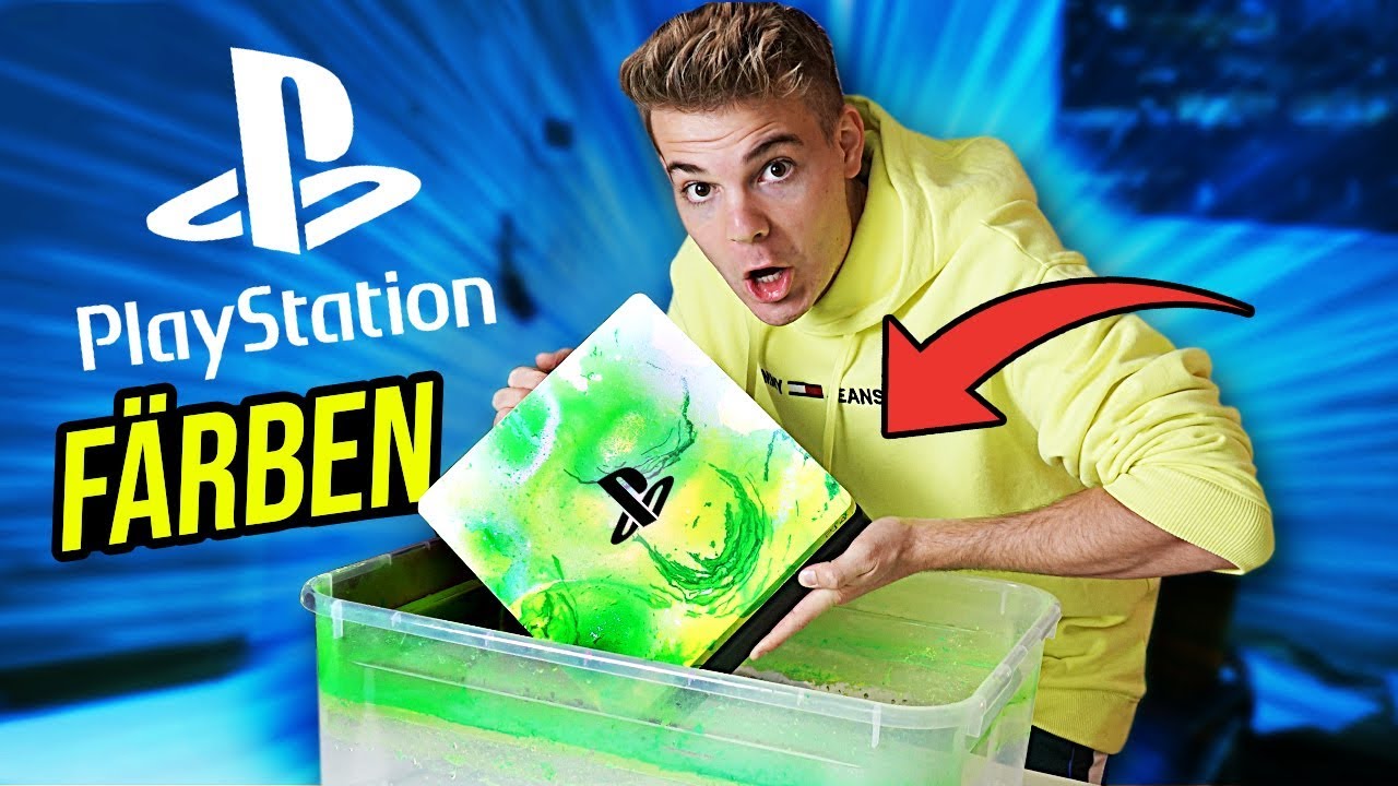 ich mache eine NEONFARBIGE PlayStation 4! (Hydro Dipping)