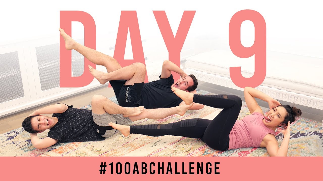 Day 9: 100 Criss Crosses! | #100AbChallenge with Sam Tsui & Casey Breves