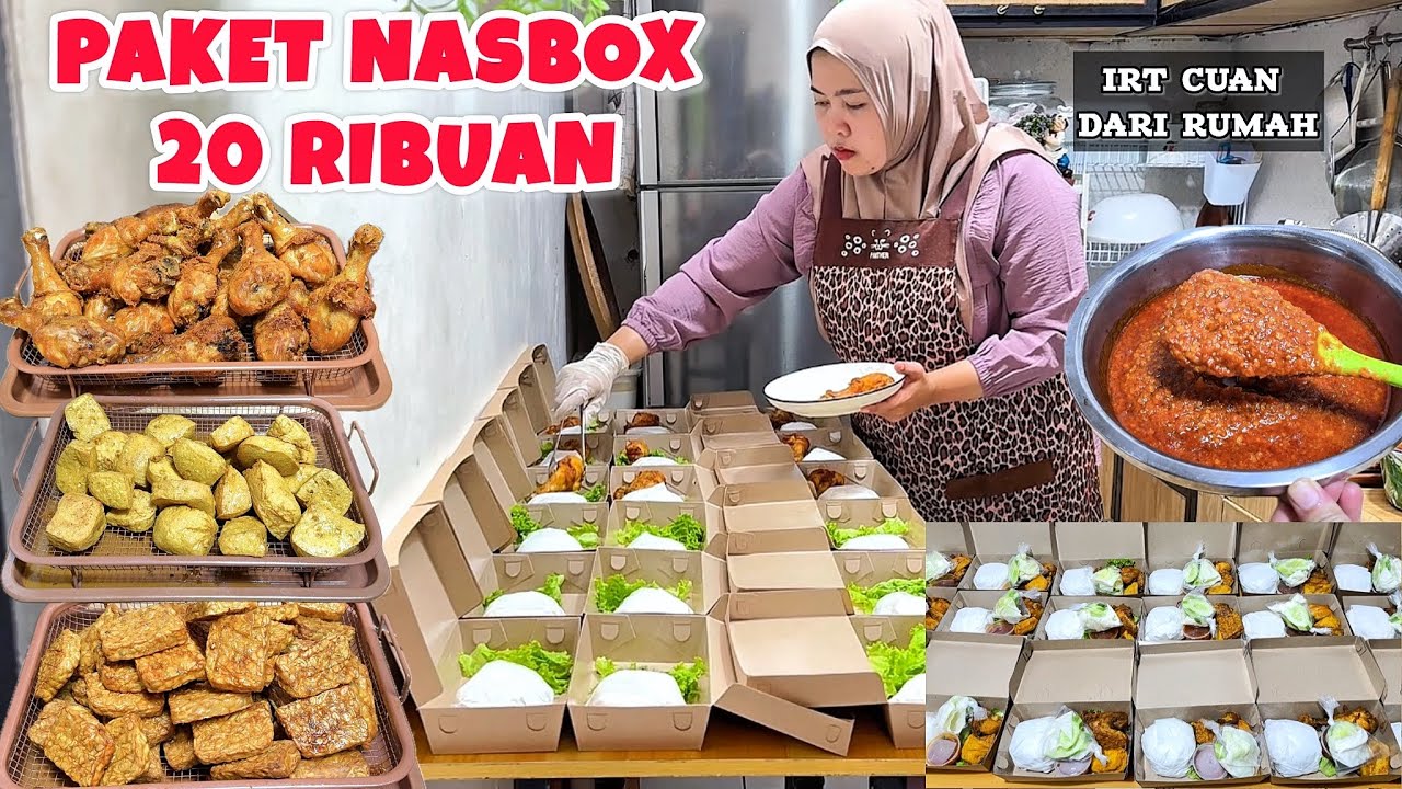 20 RIBUAN PAKET NASI BERBAGI SAAT ULTAH #niahermanto #nasibox #idejualan #cooking