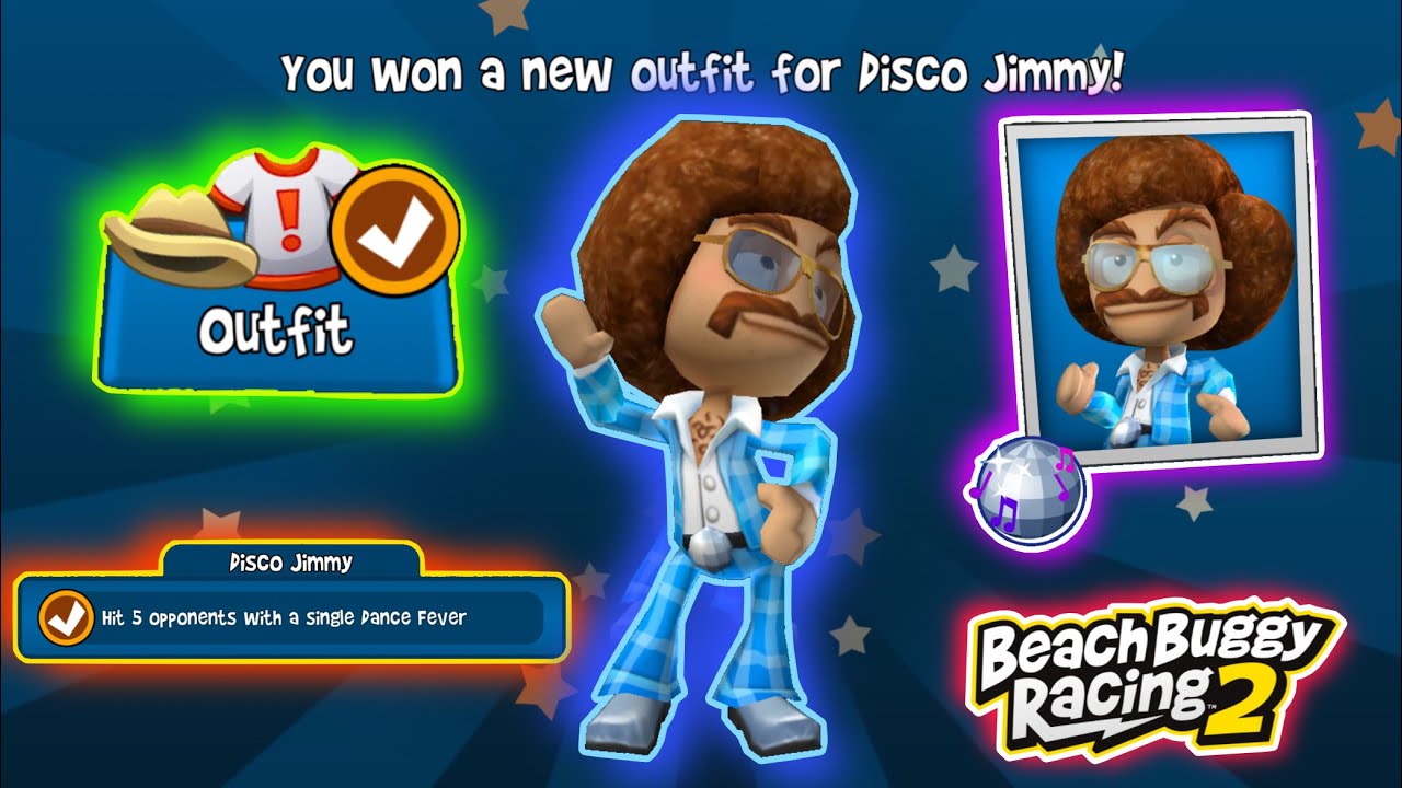 Hit 5 Opponents with a Single Dance Fever 🕺🏻| UNLOCKED Disco Jimmy Outfit Challenge | BB Racing 2