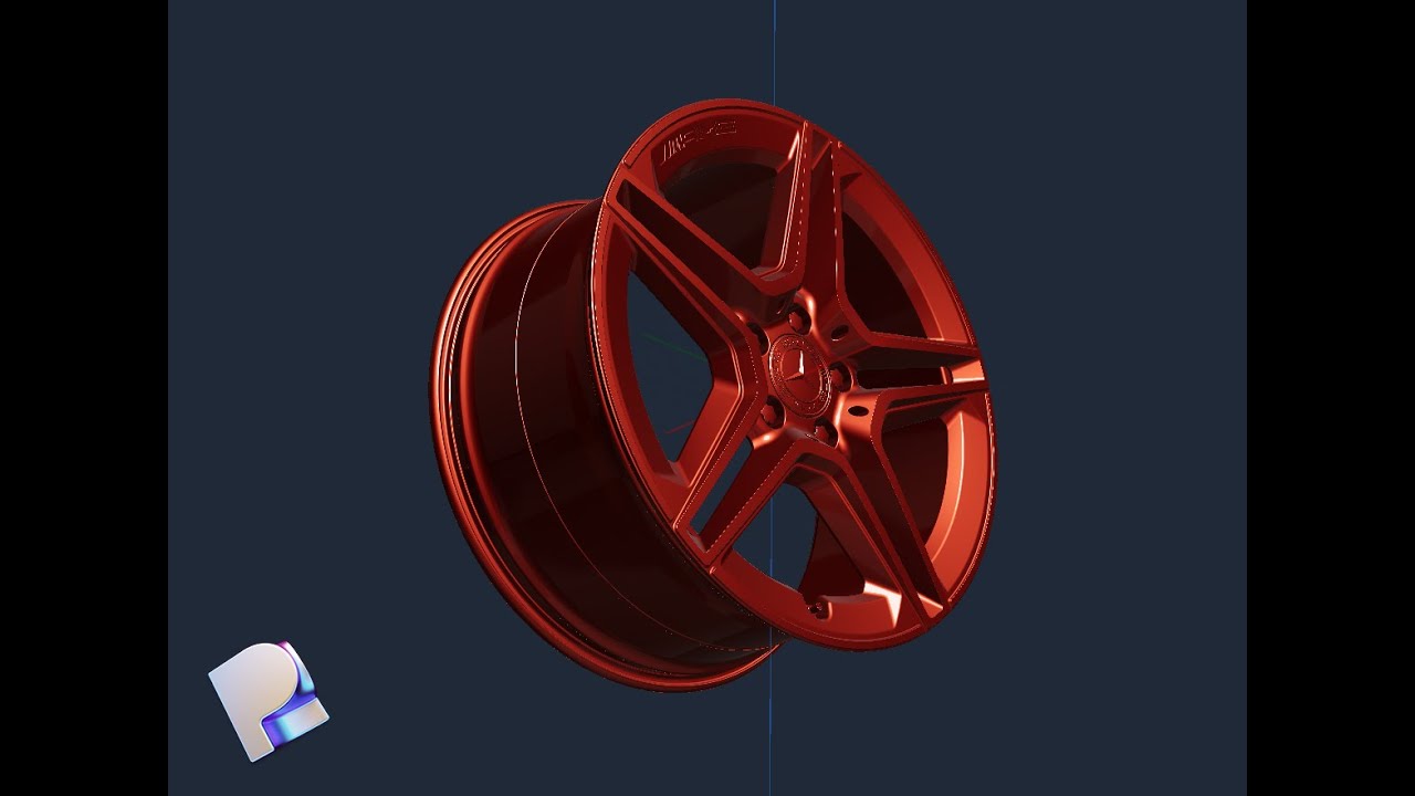 Mercedes Rim modeling timelapse | Plasticity