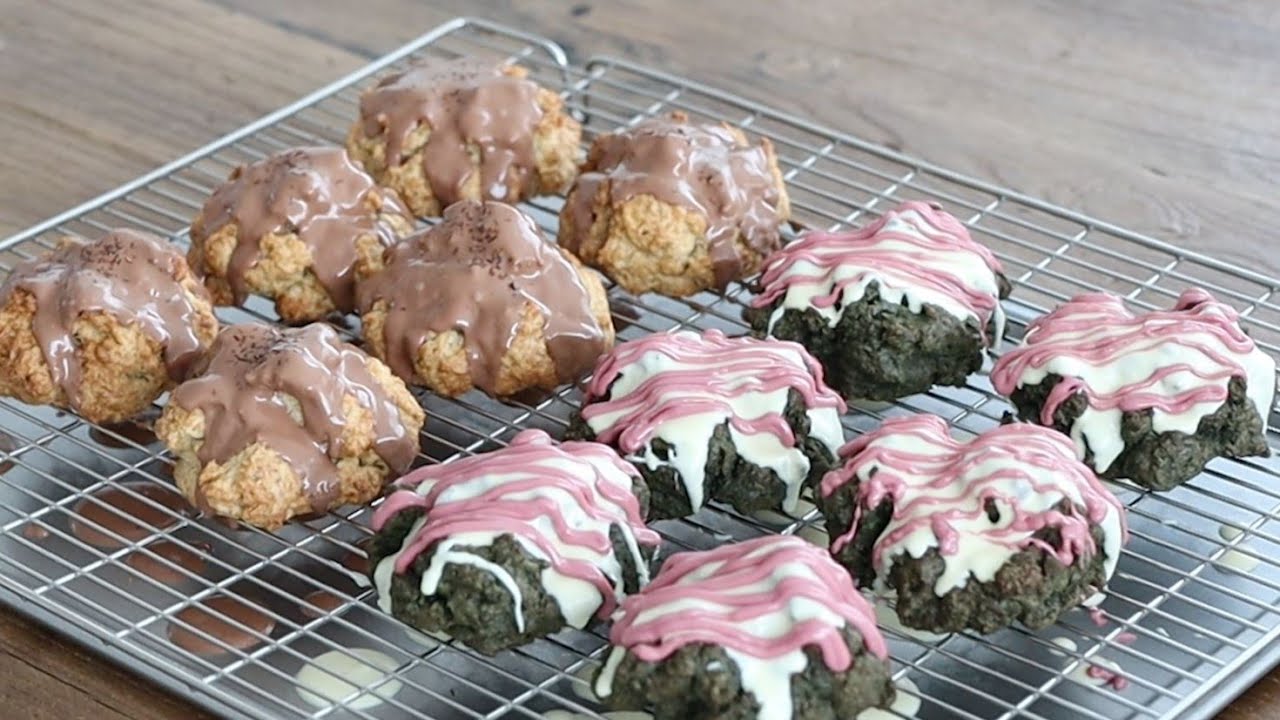 홍차스콘과 쑥스콘 | black tea scone & mugwort scone
