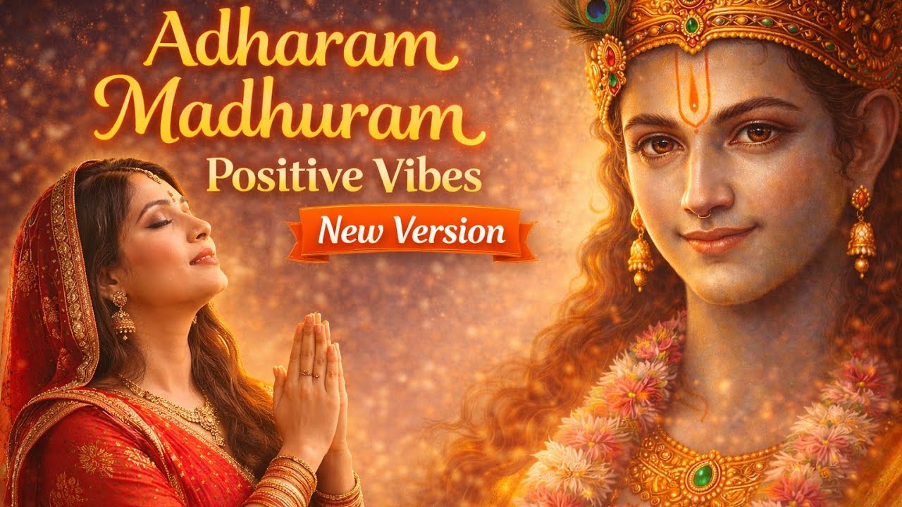 Adharam Madhuram | Krishna Bhakti Song | Positive Vibes | New Version @PowerfulManifestationMantras 