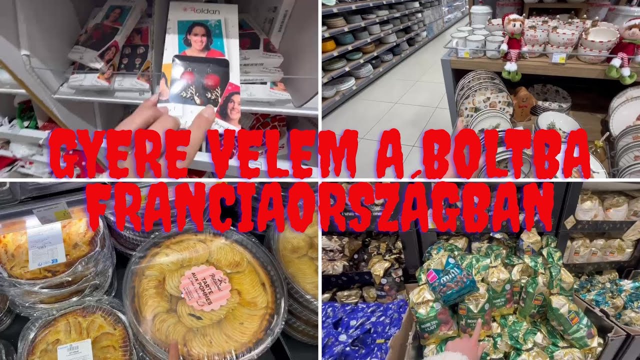 Vlogmas 6.nap - gyere velem a boltba Franciaorszagban és hópihe készítés