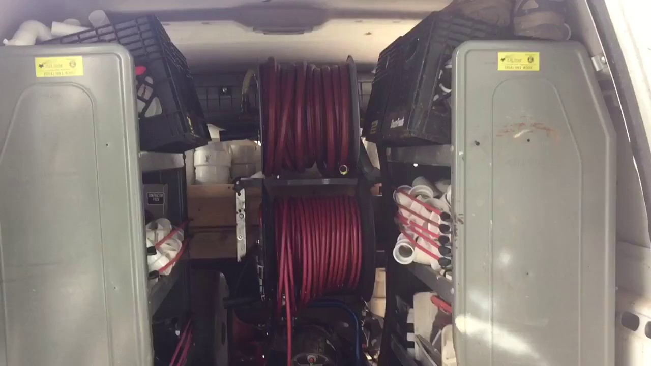 The best sewer & drain cleaning van setup