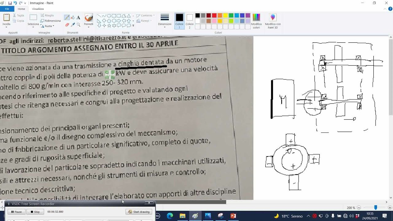DIMENSIONAMENTO CINGHIA DENTATA