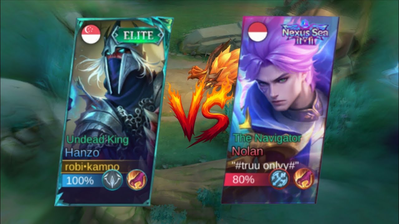 SOLO RANK KETEMU NOLAN!!! SIAPA YANG MENANG HANZO VS NOLAN? - MOBILE LEGENDS INDONESIA