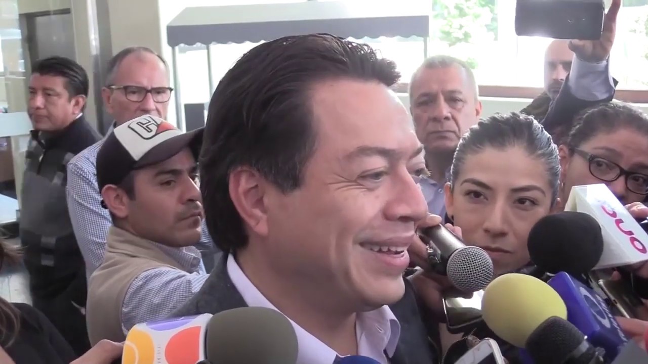 Conferencia del diputado Mario Delgado Carrillo