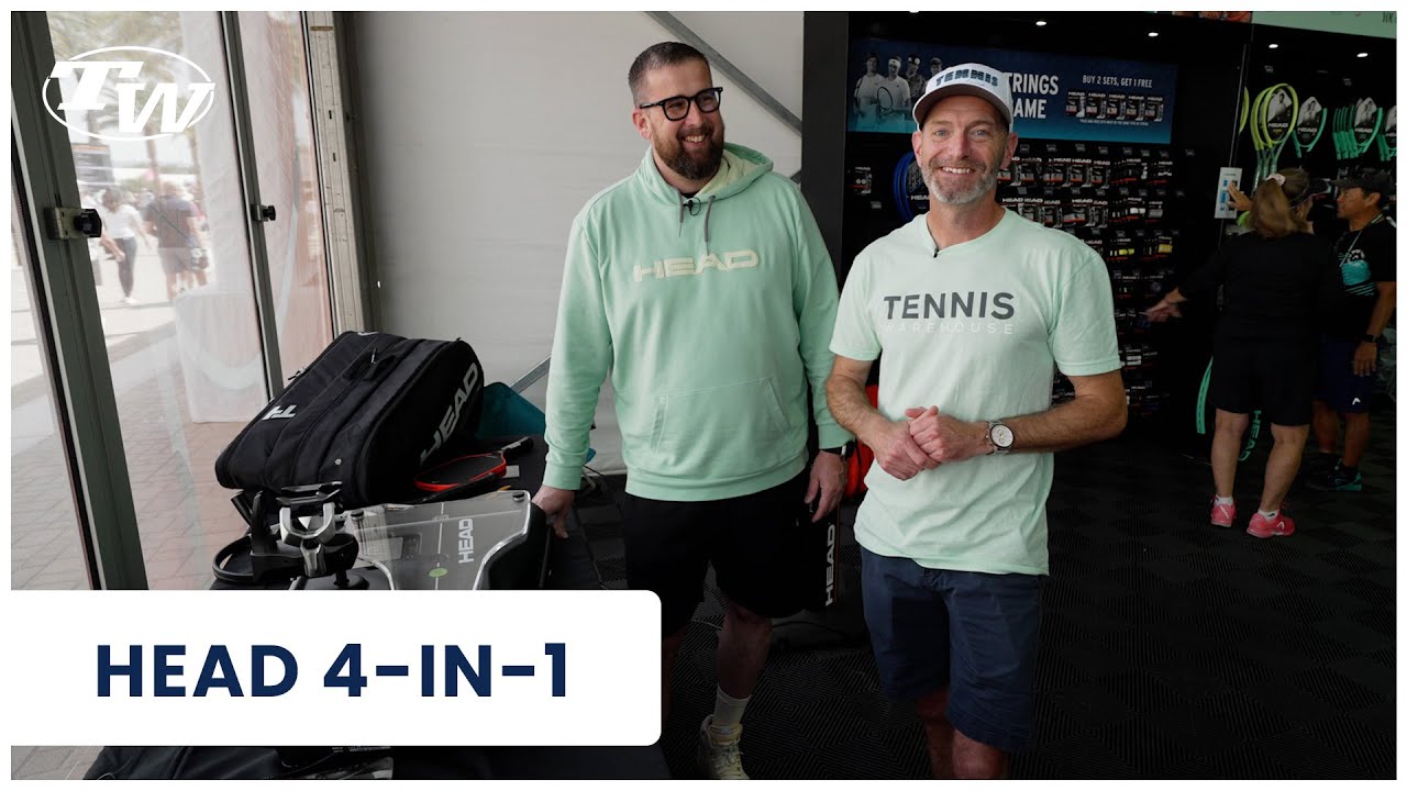 Customize a racquet to Sinner's specs using the Head 4-in-1 Diagnostic Machine at BNP Paribas Open