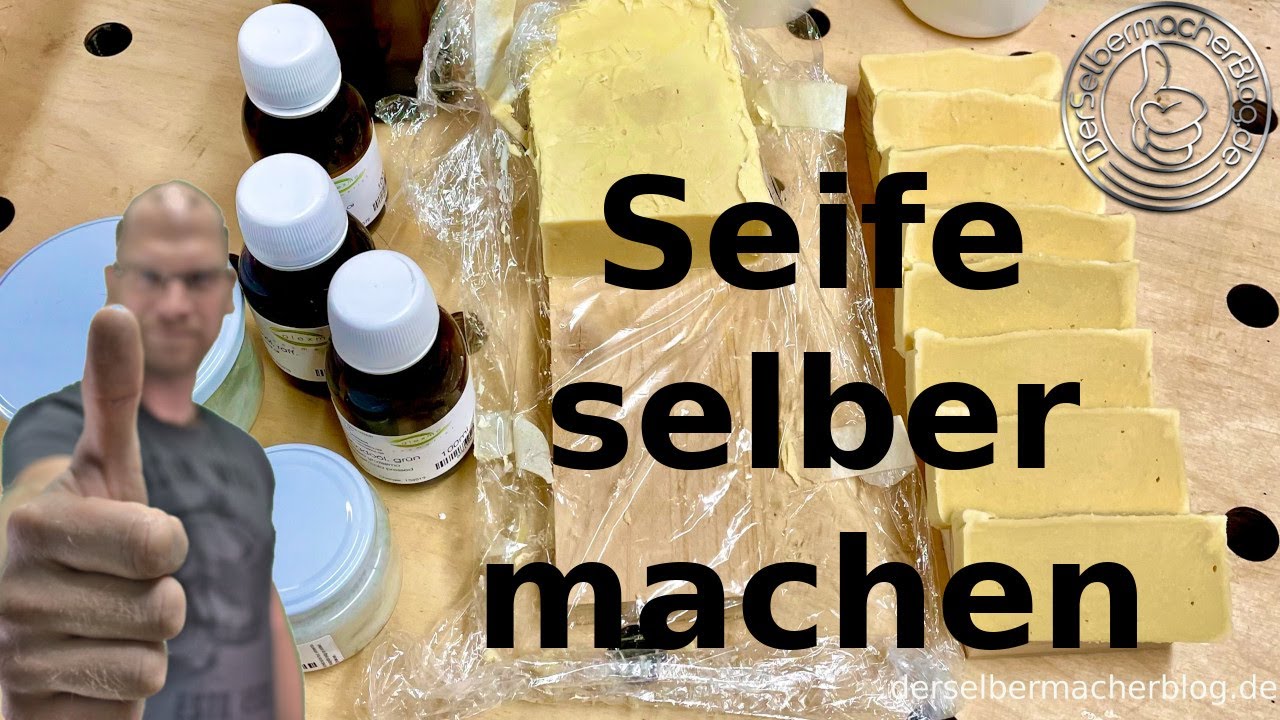 Seife selber machen / Seife sieden (Rezept, Haarseife, Handseife, Naturseife, Kernseife, Anleitung)