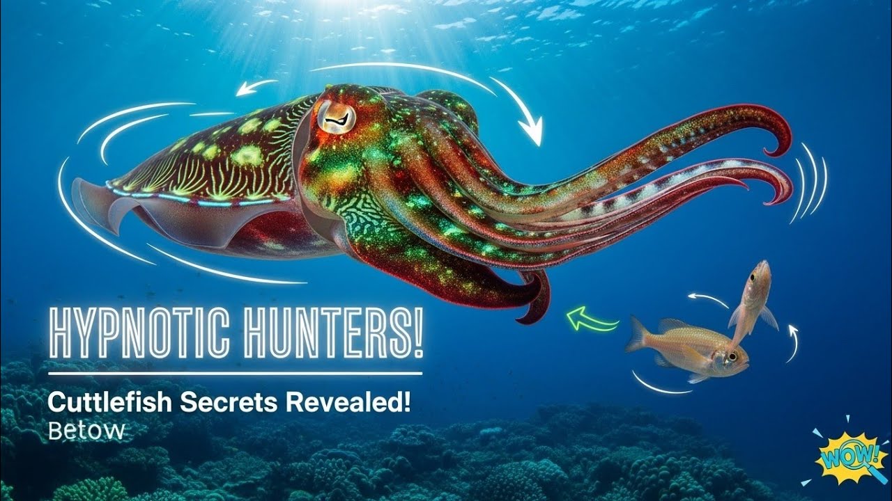 Cuttlefish: The Hypnotic Hunters of the Sea!  #wildlife #history #nature 
