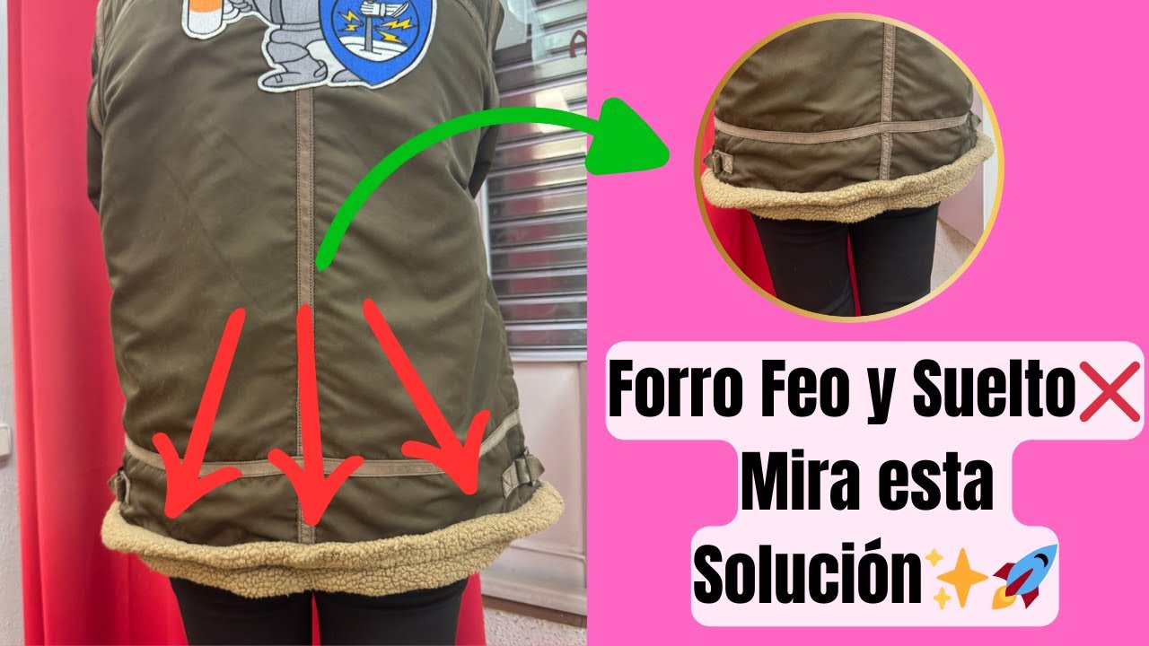 C&oacute;mo Arreglar Forro de Chaqueta Si Te Sobresale en Minutos #diy #sewing #sewingtips #sewingtutorial