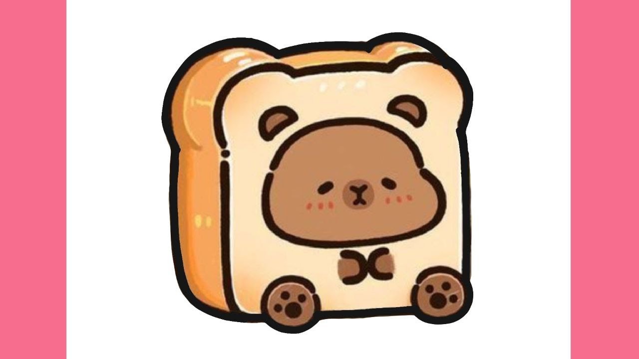 CÓMO DIBUJAR UN CAPIBARA KAWAII ❤ Dibujos para dibujar