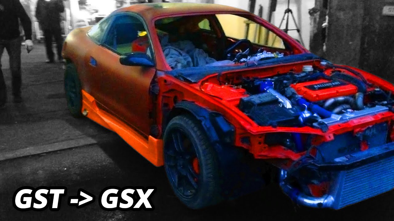 Mitsubishi Eclipse GSX из GST (Прямоток выхлоп с выходом в пороги , переделка в полноприводную)