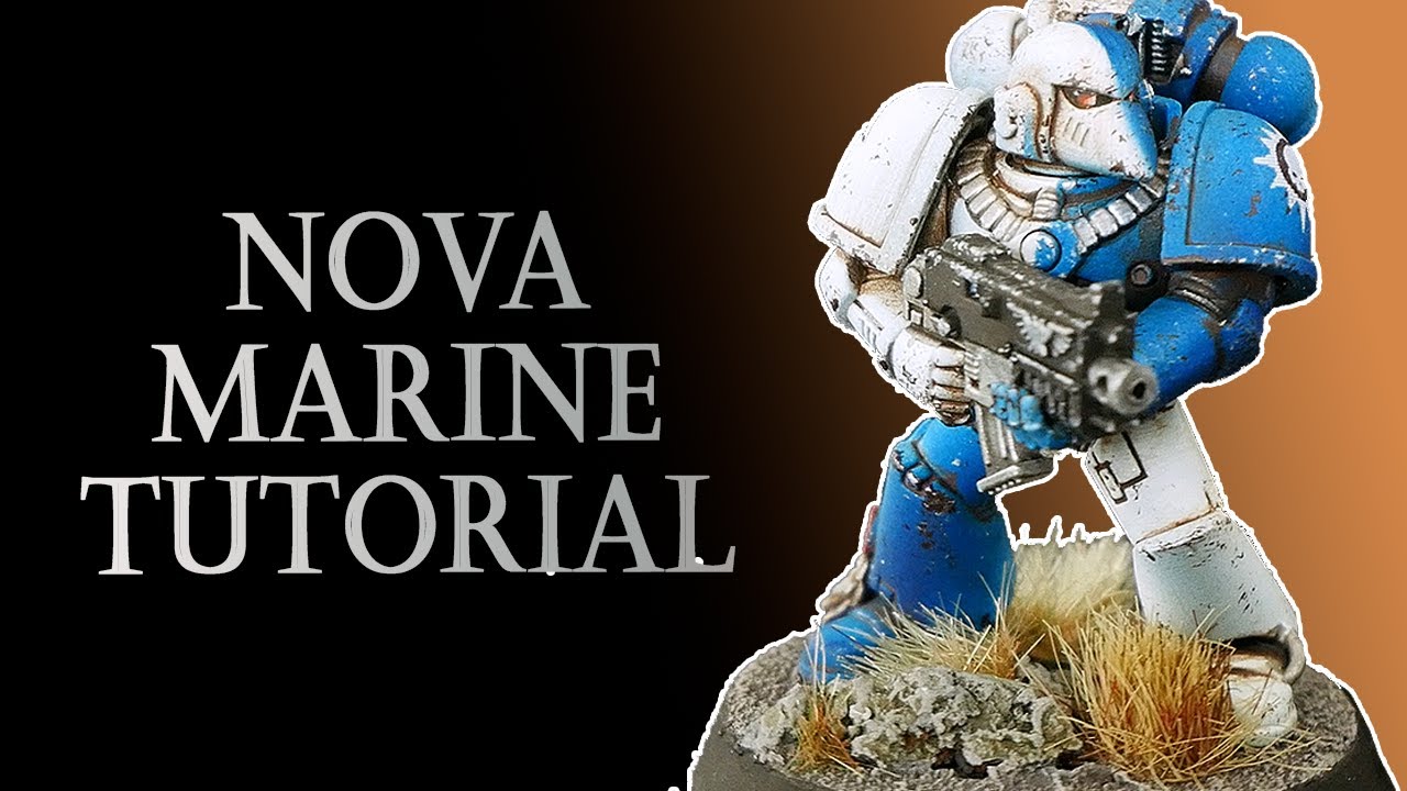 How to paint Novamarine Space Marine for Warhammer 40k