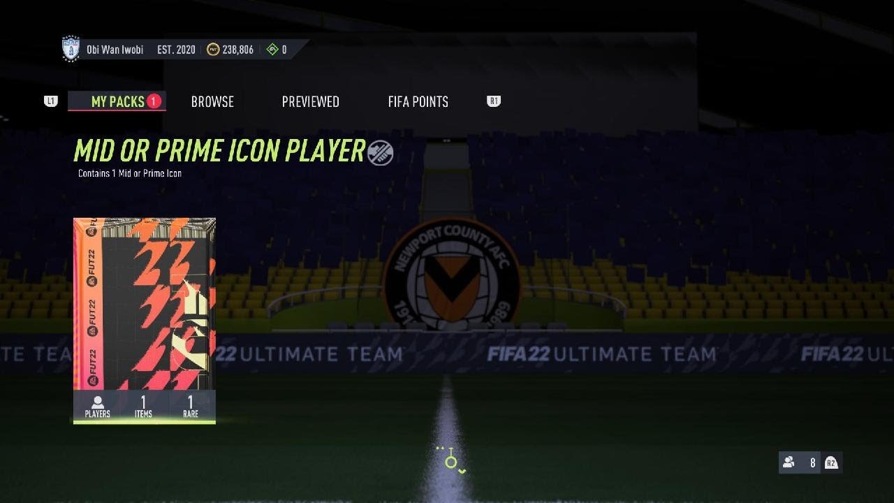 FIFA 22 Mid or Prime Icon Upgrade #shorts