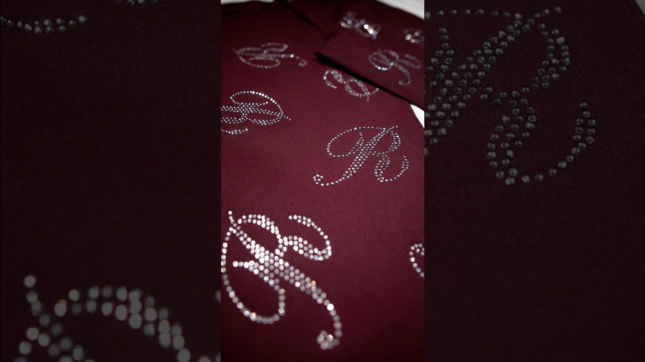 DIY Rhinestone Transfers Using SVG Files (Easy Method) #shorts #rhinestones #crafts