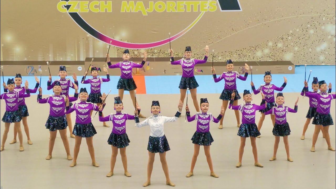 Majorettes *CHEERLADIES Třeb&iacute;č* - BATON cadet podio- XX European Majorette Championship - Monza 2025