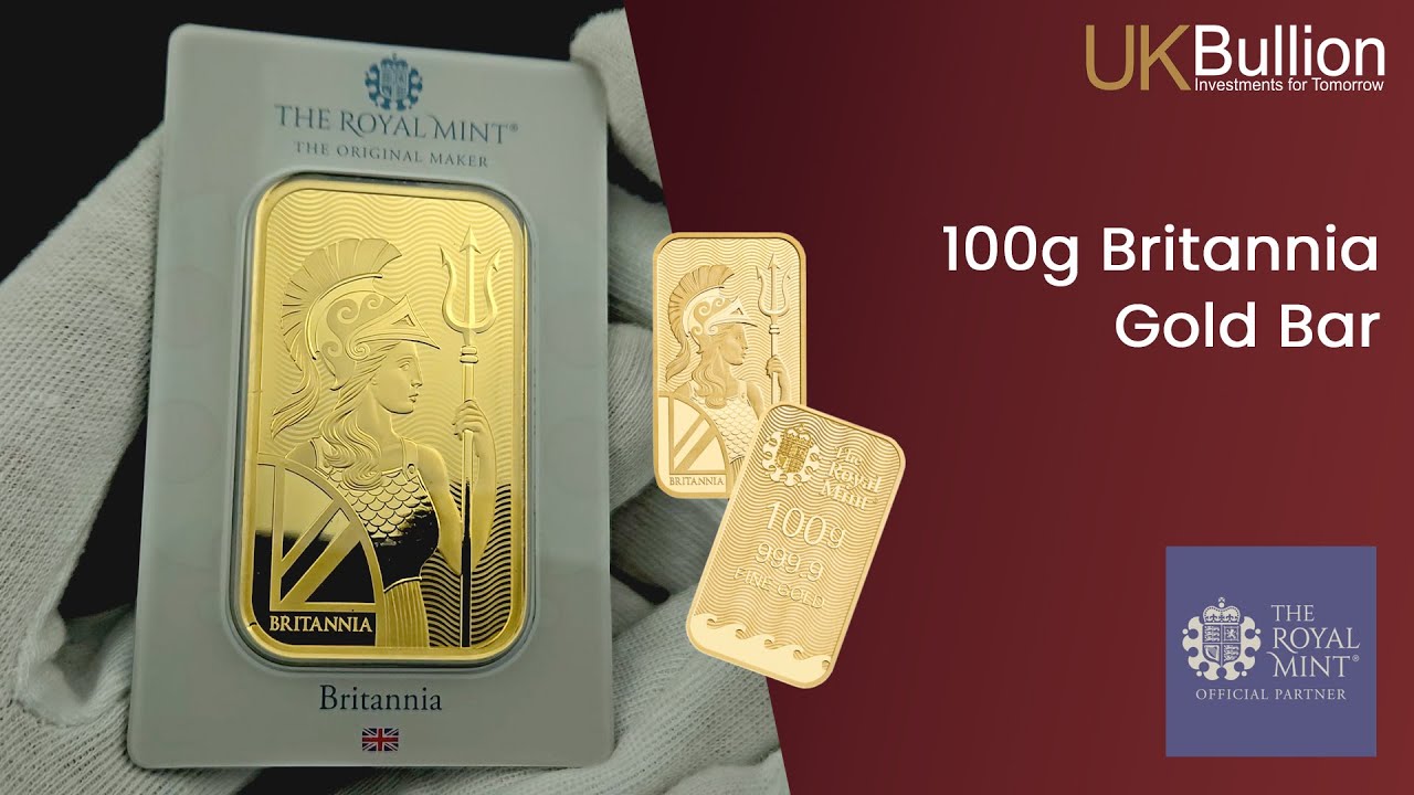 100g Britannia Gold Bar by The Royal Mint | A Smart Investment Choice