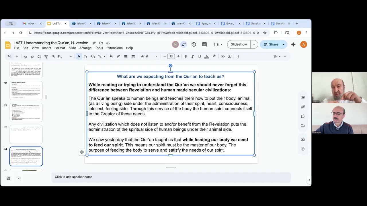 Understanding the Qur'an today, Session 21, 3-11-2026