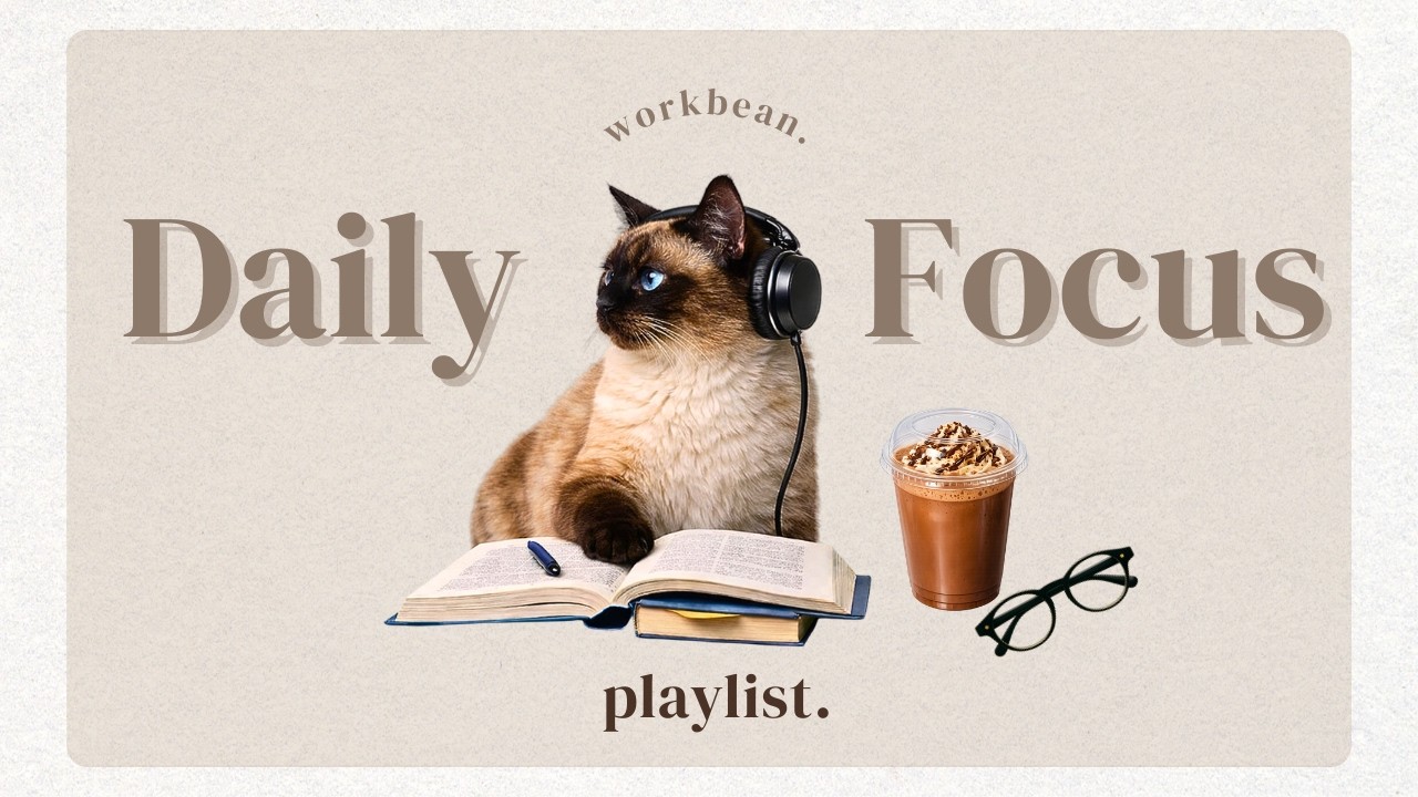 【4-Hour Focus Music】Lo-fi beats for deep focus, study & work | Focused daily routine🌿