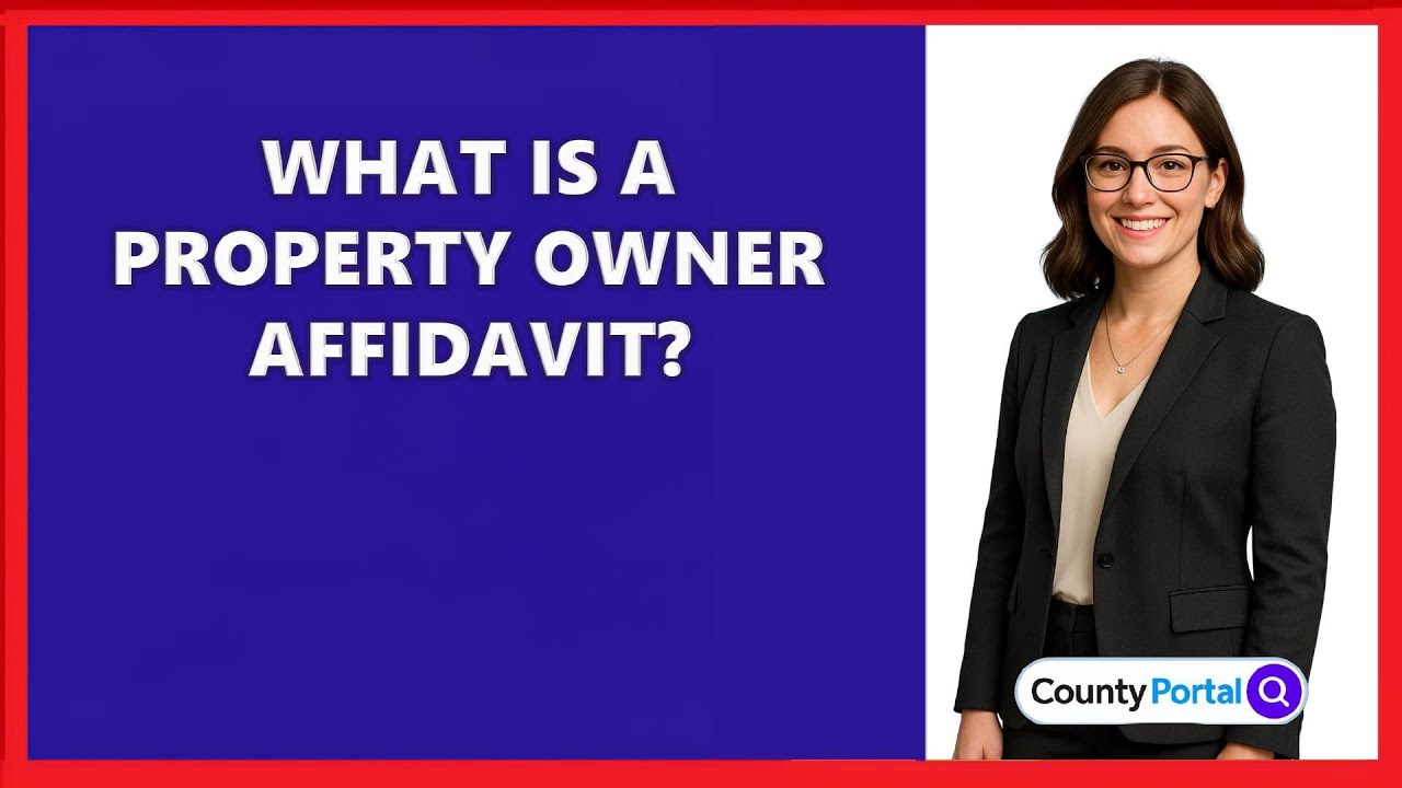 What Is A Property Owner Affidavit?