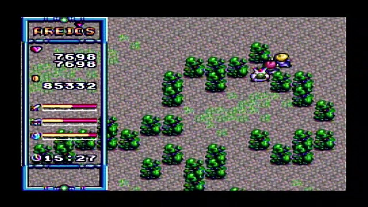伝説（ルーツ）を求めて　その２　風の伝説ザナドウ　第５３回 　神殿に入れないのはヒルダが原因だった…先で見つけた神殿騎士はしびれて動けないので直す方法を探すために.....