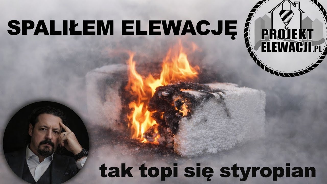 [projekt elewacji] Spaliłem elewacje .... Styropian vs ogień
