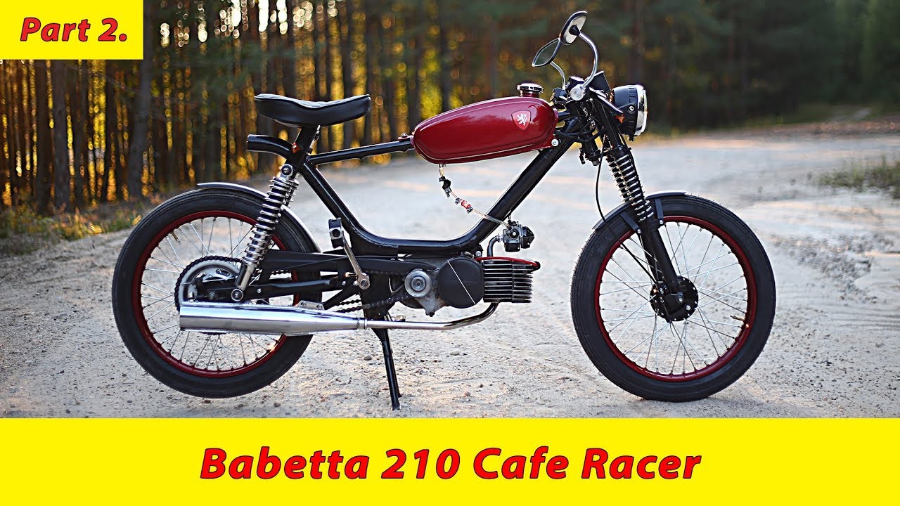 Moped Babetta 210 cafe racer build story (part 2.) DIY custombike