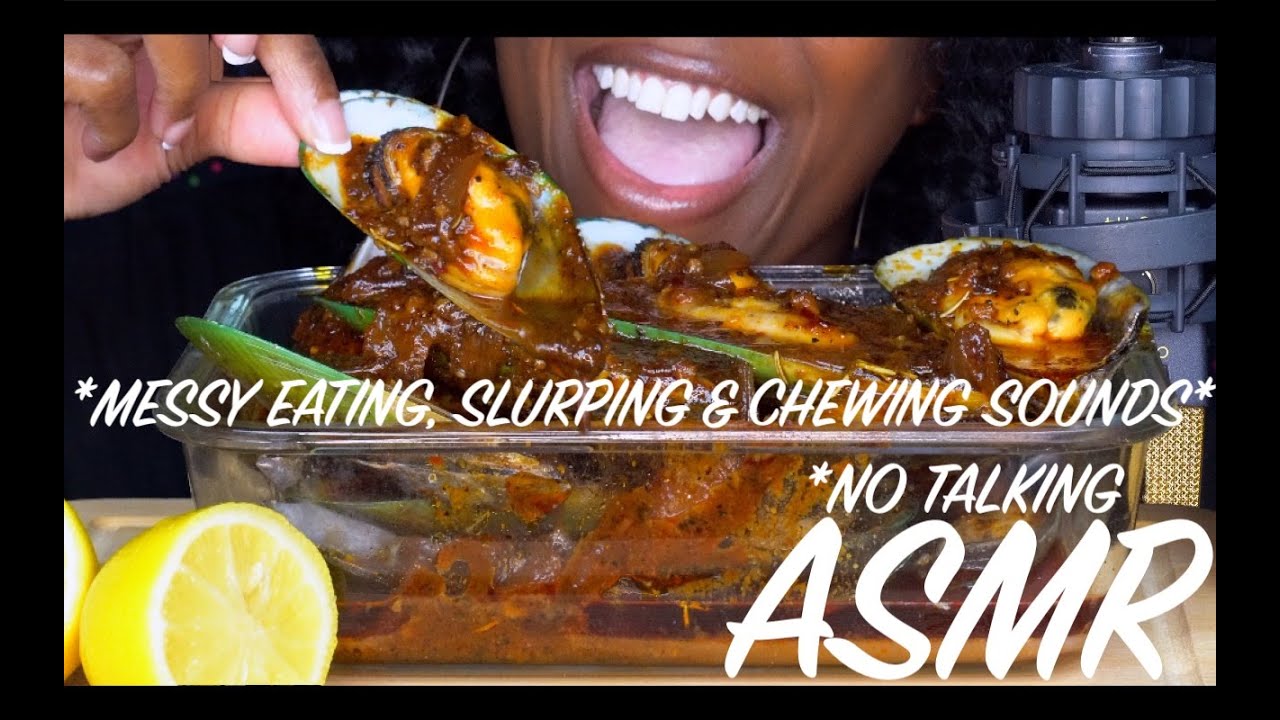 GREEN LIPPED MUSSELS DRENCHED IN BLOVES SMACKALICIOUS SAUCE (ASMR) *NO TALKING*