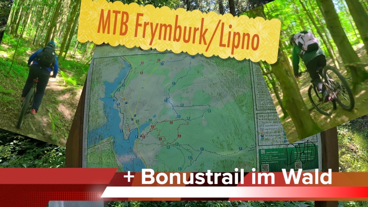 MTB Frymburk + Bonustrail im Wald