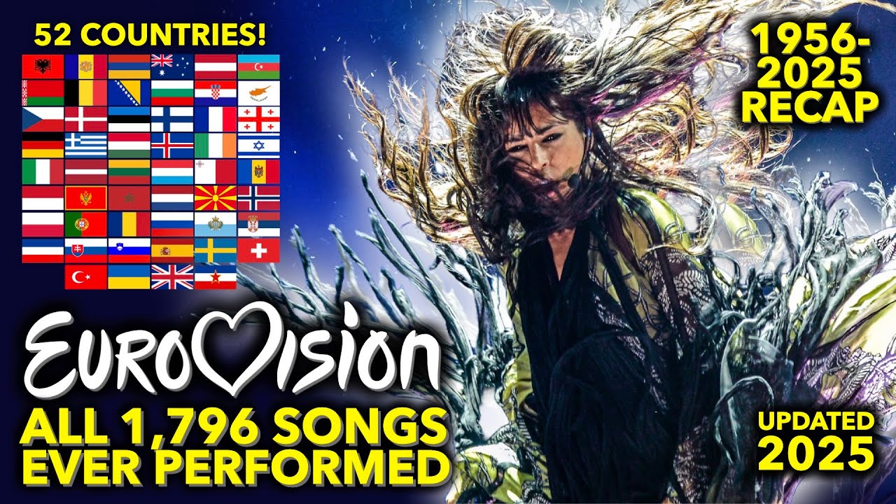 All the 1,796 Songs Ever Performed at the Eurovision Song Contest [1956-2025] | RECAP