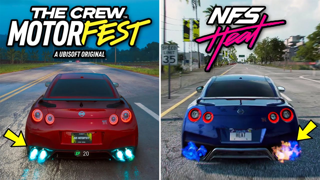 The Crew Motorfest vs NFS Heat - Physics and Details Comparison