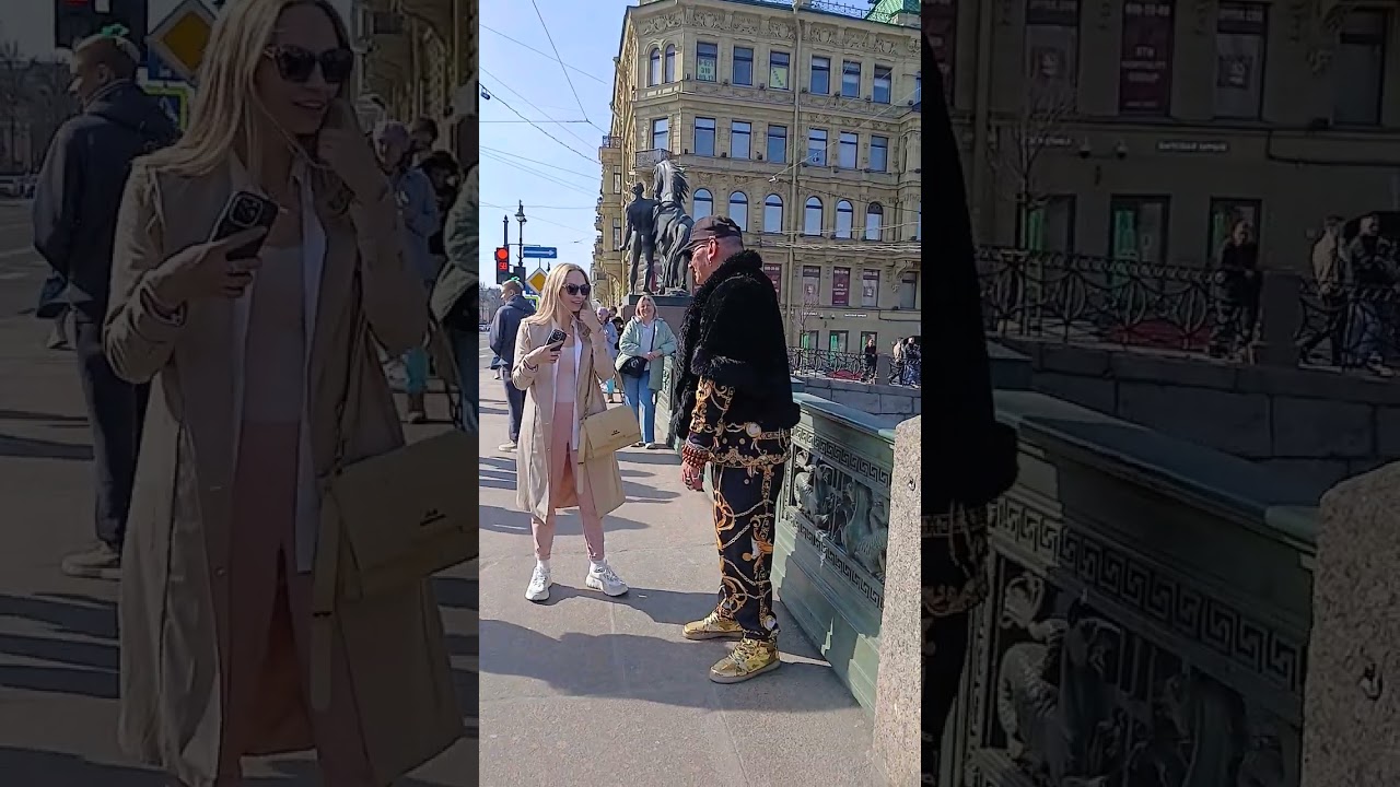 ПИТЕР 🤗💖МАЙКЛ ТАНЦУЕТ НА НЕВСКОМ ПРОСПЕКТЕ 💖АНИЧКОВ МОСТ 🤗💖