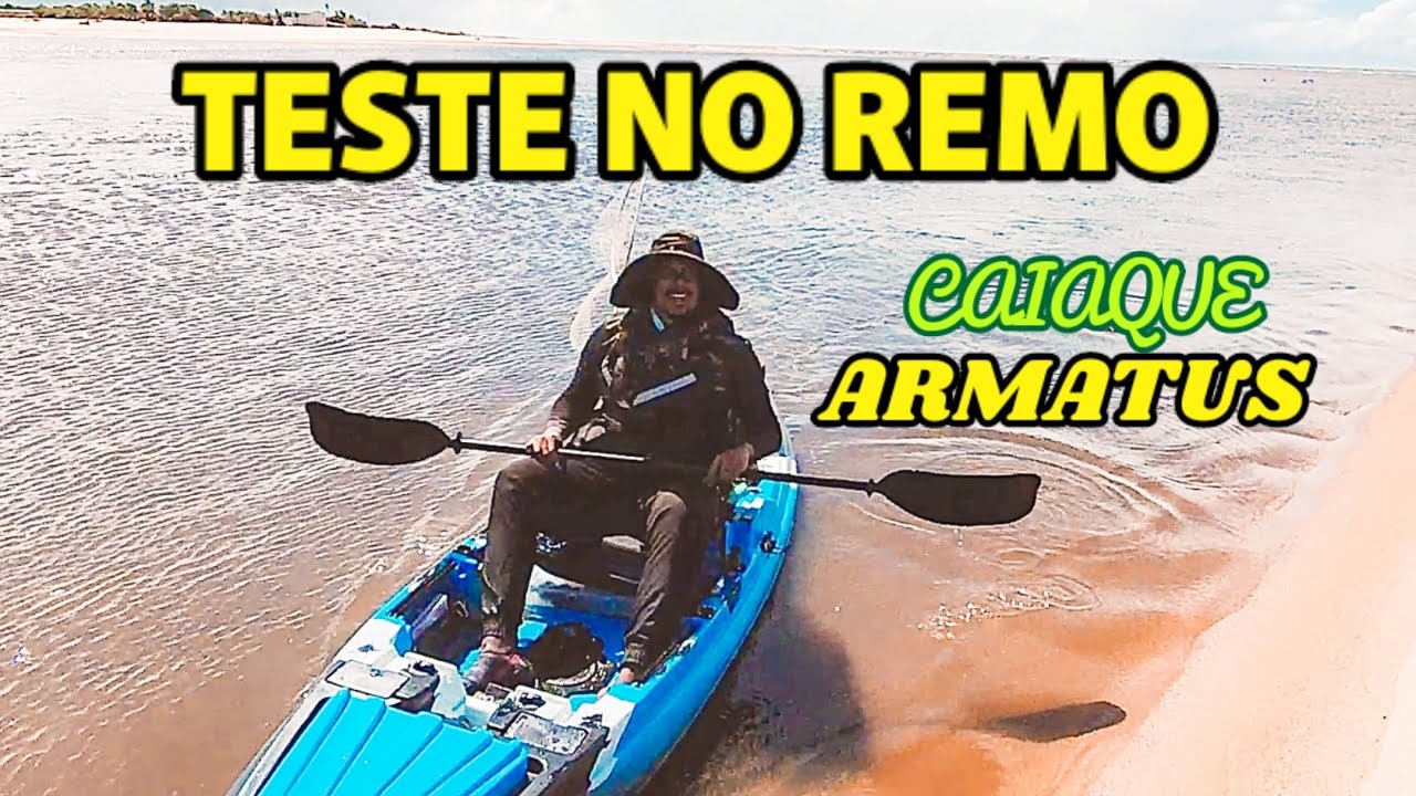 TESTEI O CAIAQUE ARMATUS NO REMO NA BOCA DA BARRA!!! MARÉ GRANDE!!!😱🔥