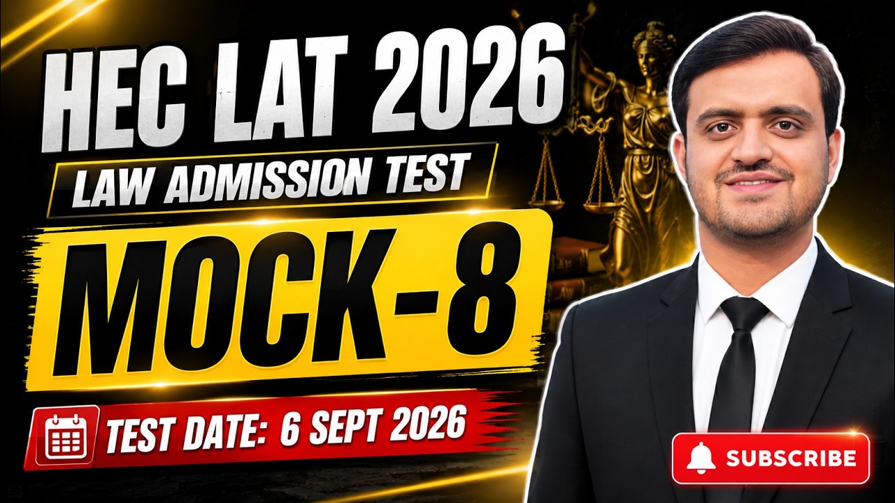 HEC LAT 2026 Mock Test 8 | Law Admission Test Preparation | Most Expected MCQs | 6 September 2026