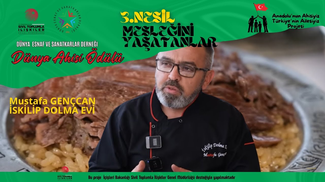 #DünyaEsnafveSanatkarlarDerneği #AhiEnstitüsü #DünyaAhileriÖdülleri #MustafaGençcan #İskilipDolmaEvi