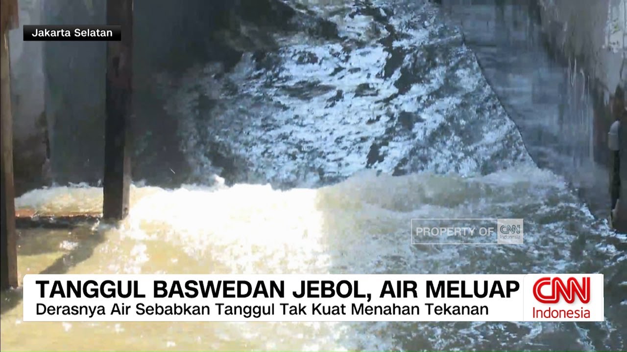 Tanggul Baswedan Jebol, Air Meluap