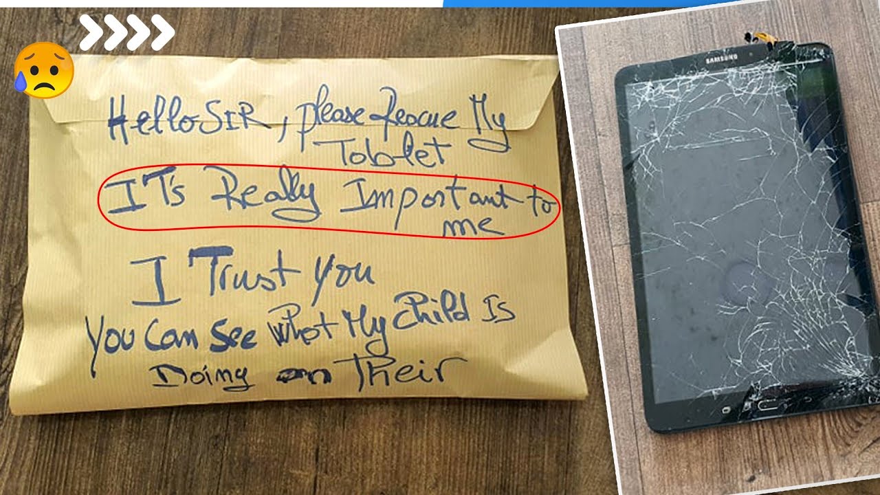 Samsung TAB A  Restoration ... Rebuild broken tablet