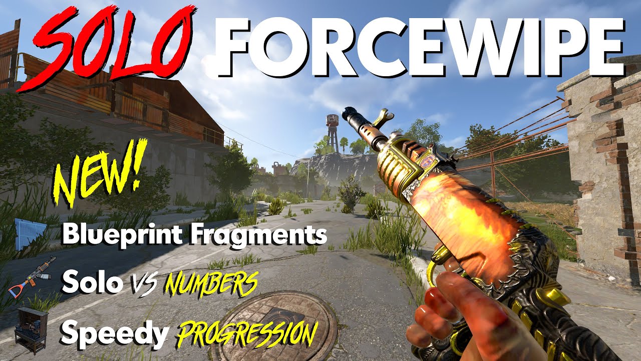 SOLO FORCE WIPE on the BIGGEST AU SERVER | New Blueprint Fragment System - Official Vanilla Rust