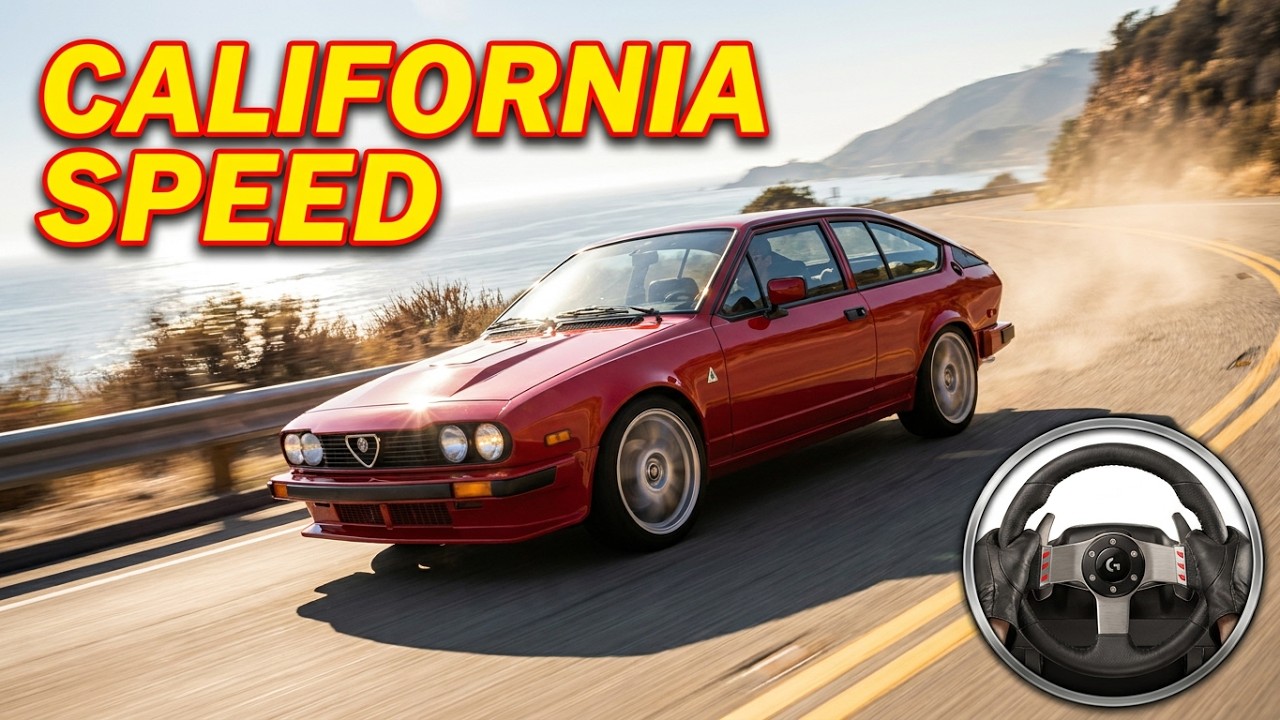 Assetto Corsa. Alfa Romeo GT V6, in California. Logitech G27